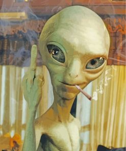 Paul Alien Smoking paint by numbers