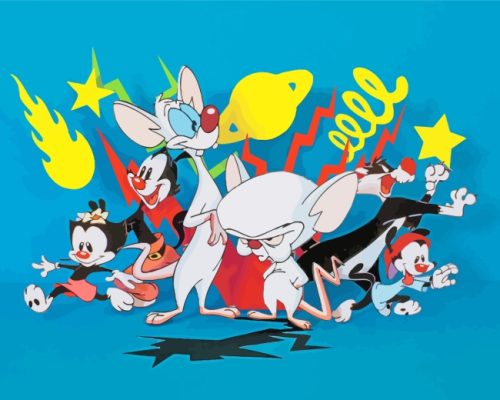 Pinky And Brain Cartoons paint by numbers