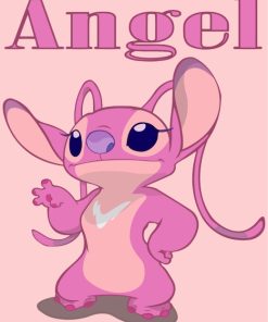 Pinky Angel Disney paint by numbers