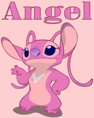 Pinky Angel Disney paint by numbers