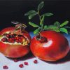 Delicious Pomegranate Fruit paint by numbers