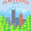 Portland Oregon Poster paint by numbers