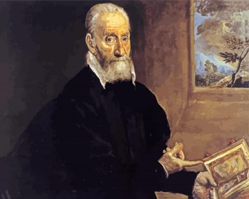 Portrait Of Giulio Clovio paint by numbers