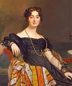 The Portrait Of Madame Jacques Louis Leblanc paint by numbers