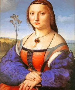 Portrait Of Maddalena Doni paint by numbers