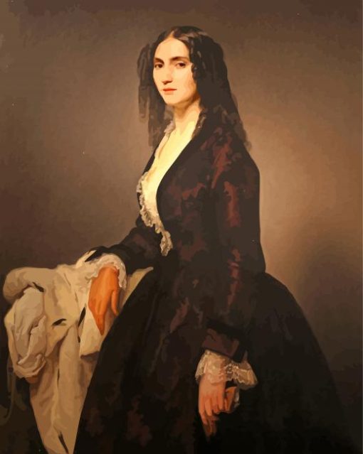 Portrait Of Matilde Juva Branca paint by numbers