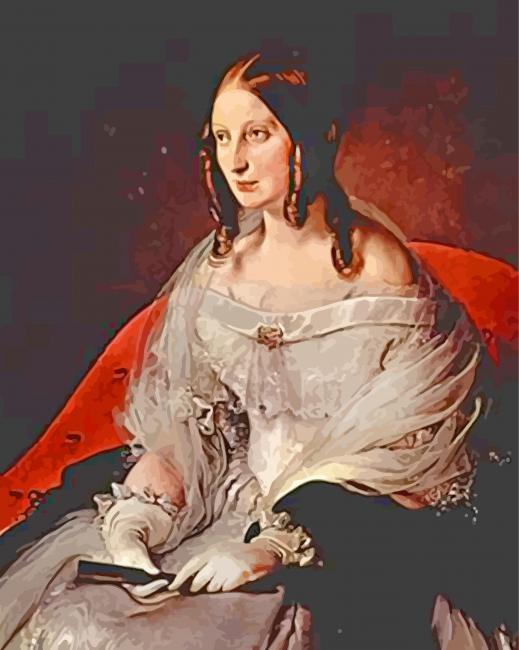 Portrait Of Princess Di Sant Antimo paint by numbers