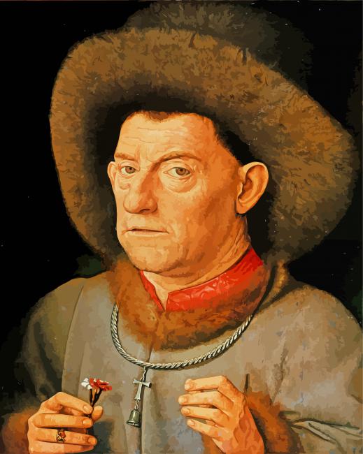 Portrait Of A Man Carnation paint by numbers