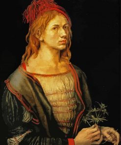 Portrait Of The Artist Holding A Thistle paint by numbres