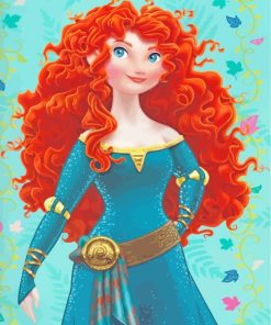 Cute Princess Merida paint by numbers