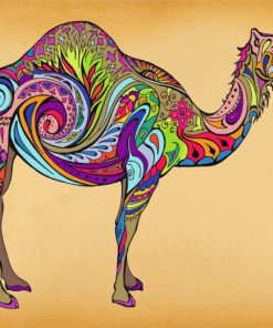 Rainbow Camel Art paint by numbers