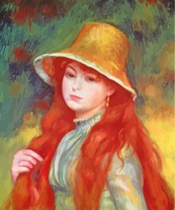 Redhead Young Girl paint by numbers