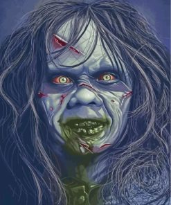 Horror Regan MacNeil paint by numbers