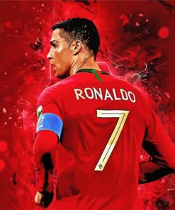 Portuguese Player Cristiano Ronaldo paint by numbers