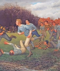 Rugby Players paint by numberrs