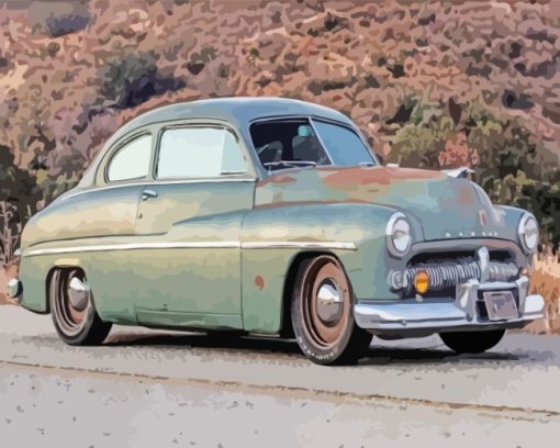 Rusty Old Tesla paint by numbers
