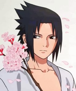 Sasuke Anime Character paint by numbers