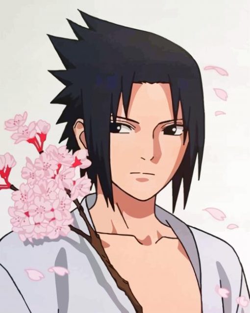 Sasuke Anime Character paint by numbers