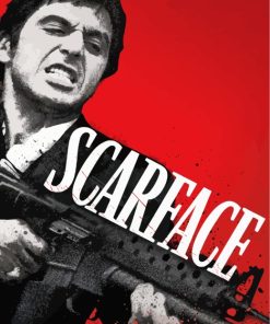 Scarface Movie Poster paint by numbers