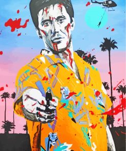 Scarface Tony Montana Art paint by numbers