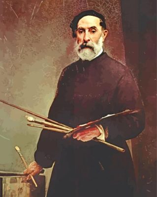 Self Portrait Aged 71 paint by numbers