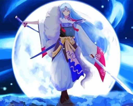 The Japanese Character Sesshomaru paint by numbers