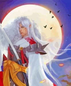 Sesshomaru Moonlight paint by numbers