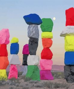 Seven Magic Mountains paint by numbers