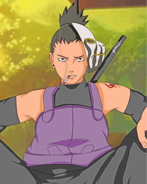 Shikamaru Nara Character paint by numbers