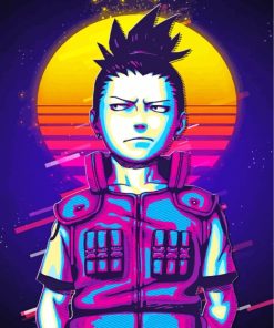 Shikamaru Nara Illustration paint by numbers