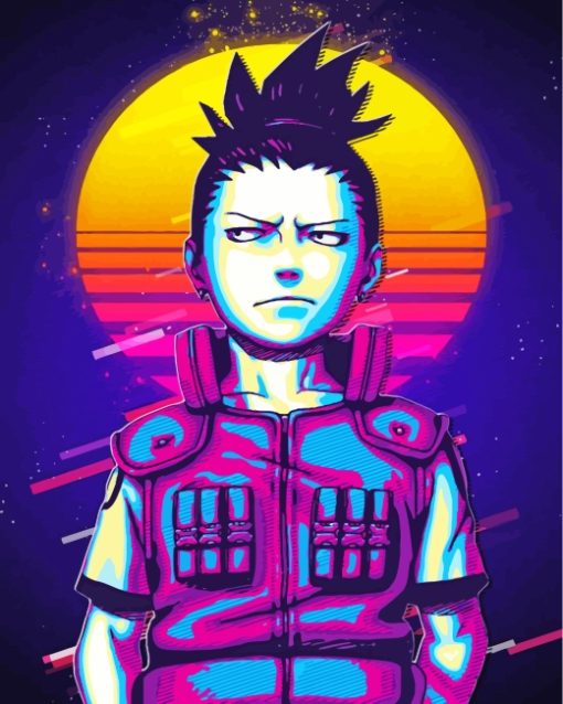 Shikamaru Nara Illustration paint by numbers