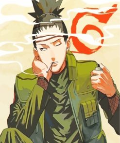 Shikamaru Nara Smoking paint by numbers