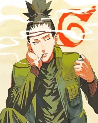 Shikamaru Nara Smoking paint by numbers