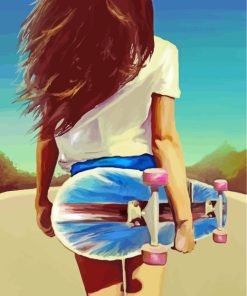 Skater Girl Art paint by numbers