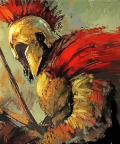 Warrior Spartan Art paint by numbers