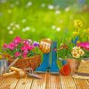 Spring Gardening paint by numbers