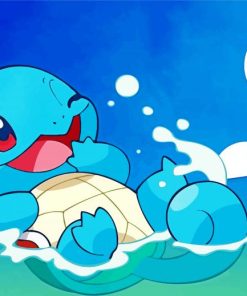 Squirtle Pokemon paint by numebrs