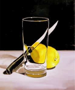 Still Life With Lemon And Knife paint by numbers