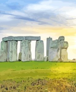 Aesthetic Stonehenge Monument paint by numbers