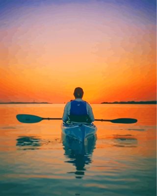 Sunset Kayaking Tour paint by numbers