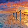 Aesthetic Sunset Pier paint by numbers