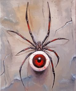 Fantasy Surreal Spider paint by numbers