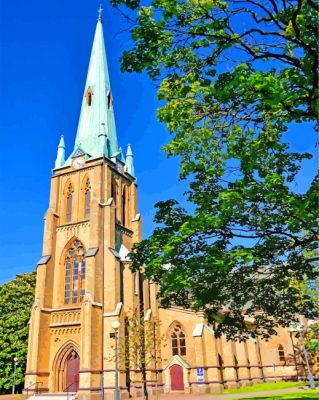 The Aesthetic Haga Church paint by numbers