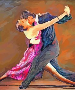 Tango Dancers Art paint by numbers