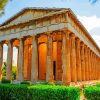 Temple Of Hephaestus Greece paint by numbers