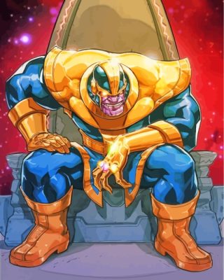 Thanos Animation Hero paint by numbers