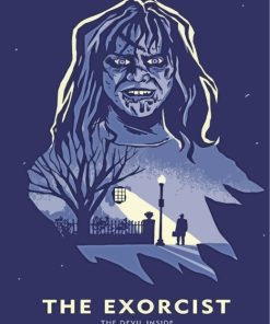 The Exorcist Horror Movie paint by numbers