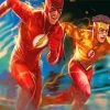 The Flash And His Kid paint by numbers