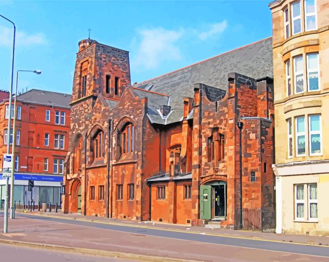 The Mackintosh Church paint by numbers