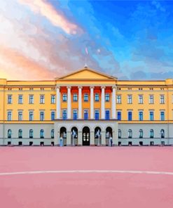 The Royal Palace Oslo paint by numbers